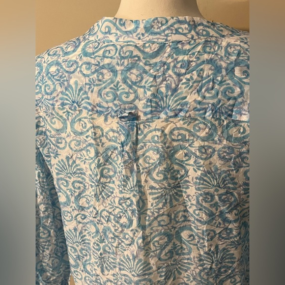 Roberta Roller Rabbit Medium Cotton Silk Blend Tunic/Beach Cover - Picture 5 of 8